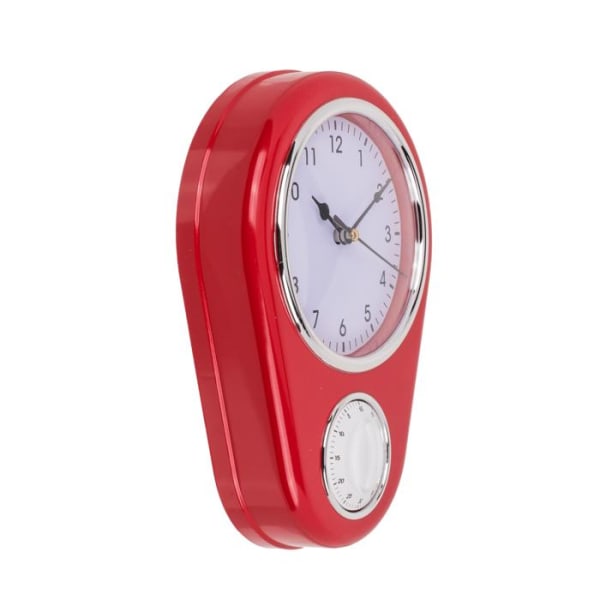 Vægur & Timer - Ur med timerfunktion Red