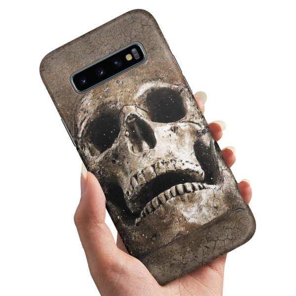 Samsung Galaxy S10 Plus - Kuoret/Suojakuori Cracked Skull