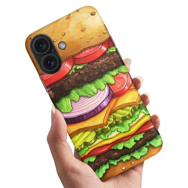 Skal / Mobilskal till iPhone 16 Plus - Hamburger