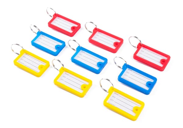 Nyckelbrickor rektangulära 9-pack