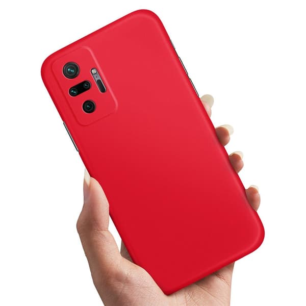 Deksel / Mobildeksel til Xiaomi Redmi Note 10 Pro - Rød