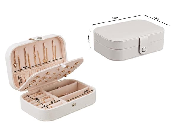 Casket organizer smyckeskrin elegant rymlig ask