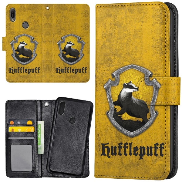 Huawei Y6 (2019) - Mobilcover/Etui Cover Harry Potter Hufflepuff
