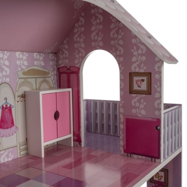 Dockhus / Leksakshus för Barn - 3 våningar med möbler