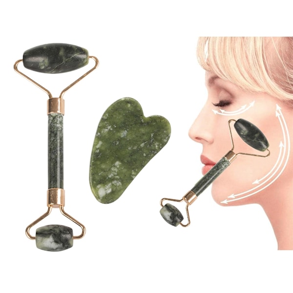 Jade Massage Roller / Gua Sha Ansiktsmassage - Massera ansiktet