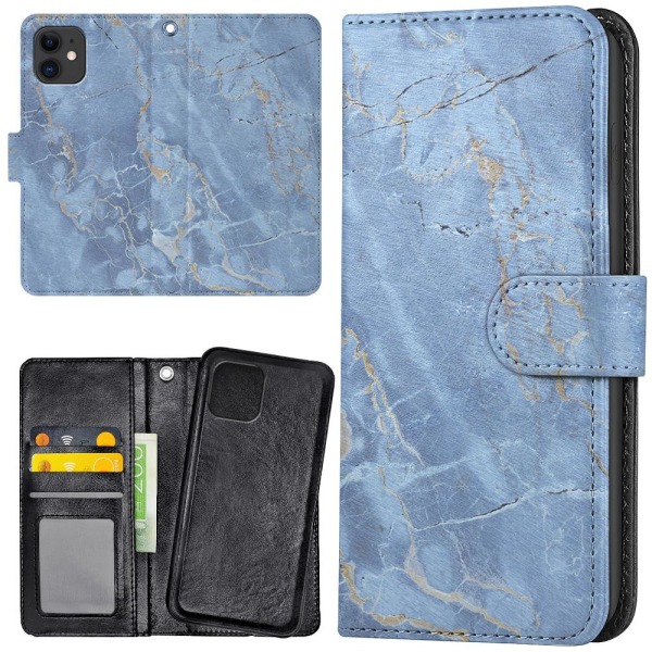 iPhone 11 - Plånboksfodral/Skal Marmor