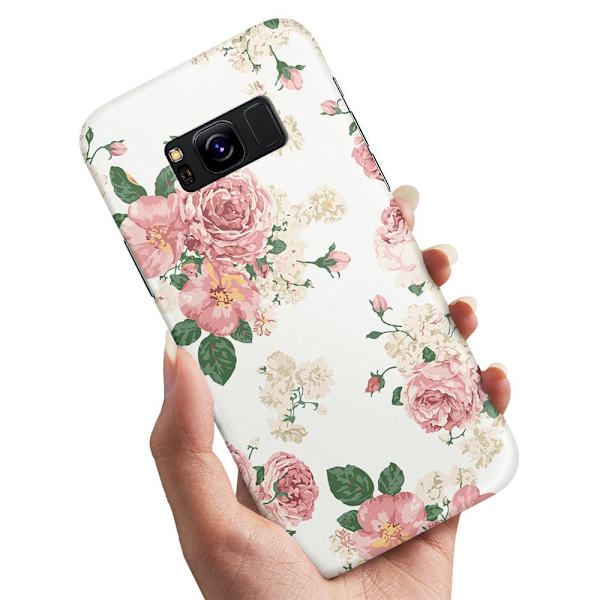 Samsung Galaxy S8 - Skal/Mobilskal Retro Blommor