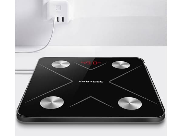 Badrum analytisk skala bluetooth glas lcd