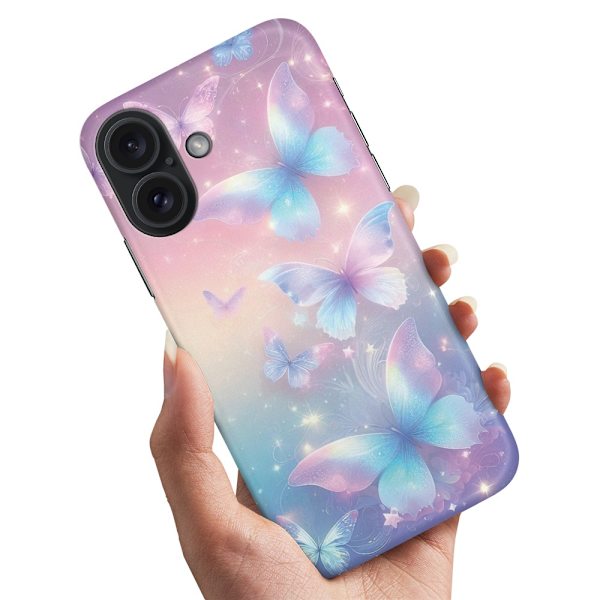 Deksel / Mobildeksel til iPhone 16 - Butterflies