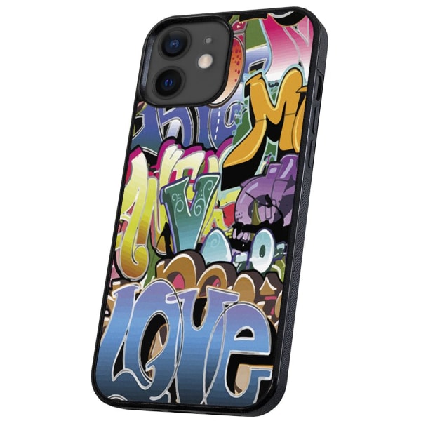 iPhone 11 - Cover/Mobilcover Graffiti Multicolor