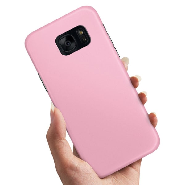 Samsung Galaxy S6 Edge - Cover/Mobilcover Lysrosa Light pink