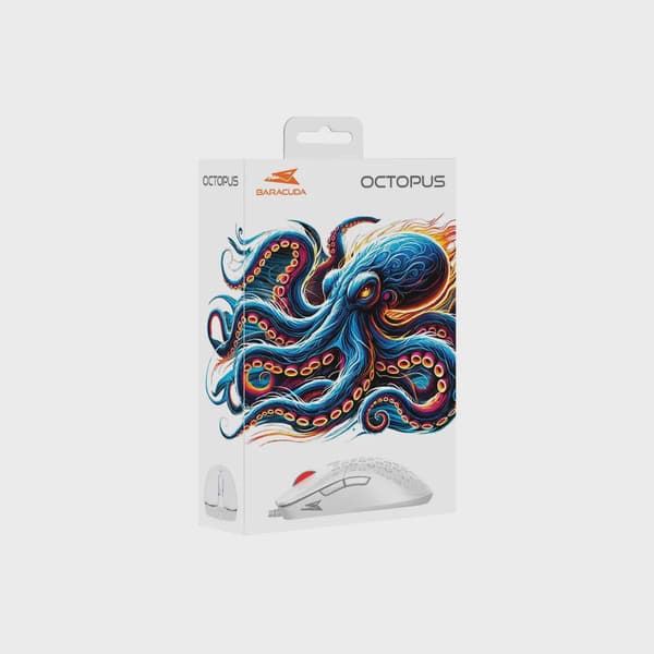 Baracuda OCTOPUS Gaming Mus 6D 3.600dpi Vit