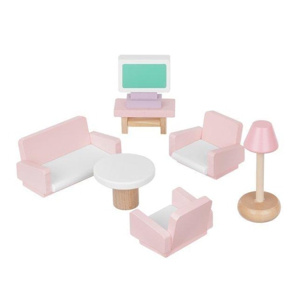 Dukkehusmøbler - Dukkehusmøbler (22-deler) White