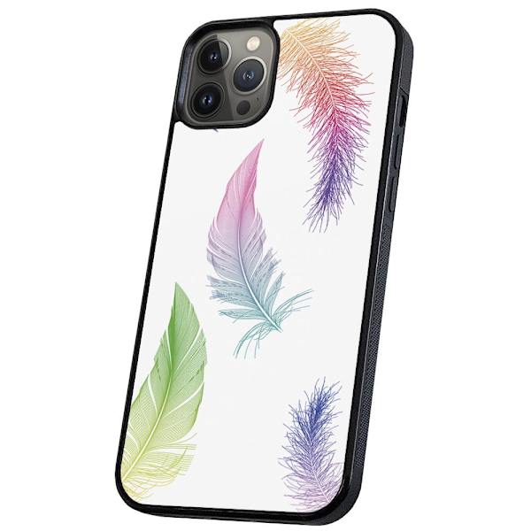 iPhone 11 Pro - Skal/Mobilskal Fjädrar multifärg