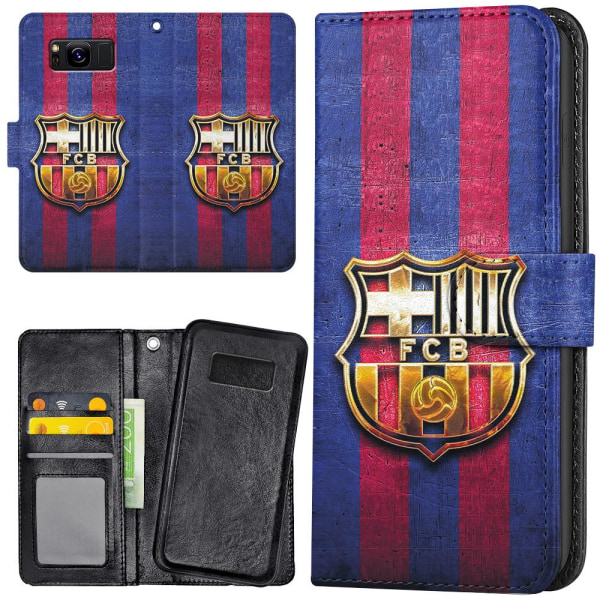 Samsung Galaxy S8 - Lommebok Deksel FC Barcelona Multicolor