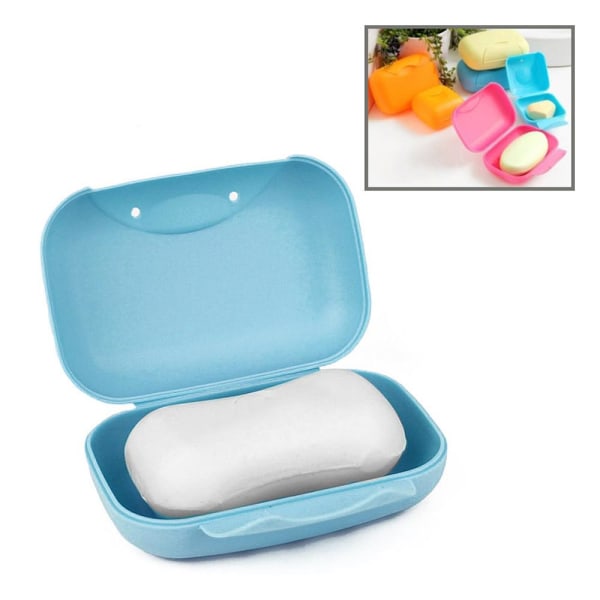 2-Pack - Tvålask / Tvål Förvaring för Resor och Uteaktiviteter multifärg