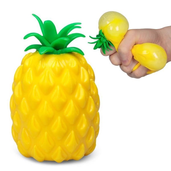 2-Pack - Stressipallo / Puristuspallo - Ananas - Stressiä estävä Yellow