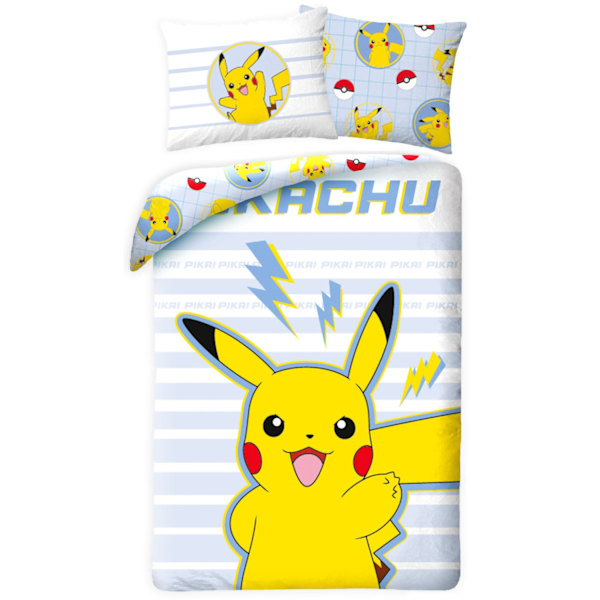 Pokémon Thunderbolt sängkläder set 140×200 cm, 70×90 cm