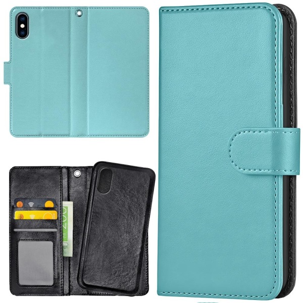 iPhone X/XS - Lommebok Deksel Turkis Turquoise
