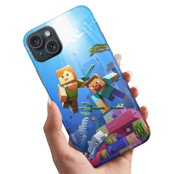 Kuoret / Suojakuoret iPhone 15 - Minecraft
