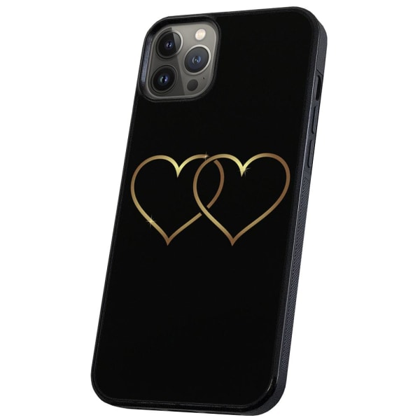 iPhone 11 Pro - Deksel/Mobildeksel Double Hearts Multicolor