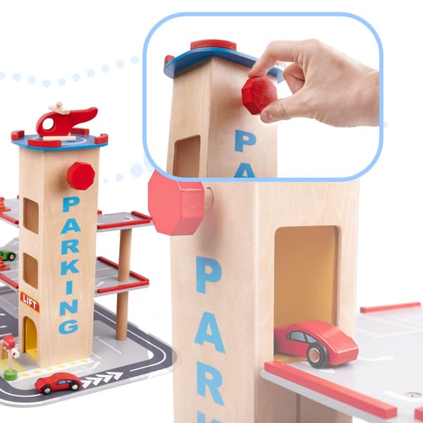 träparkering BENINO dubbeldäckad stadsgarage