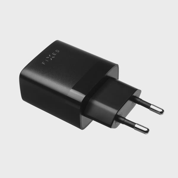 FIXED Hemladdare 2xUSB-A 17W Black