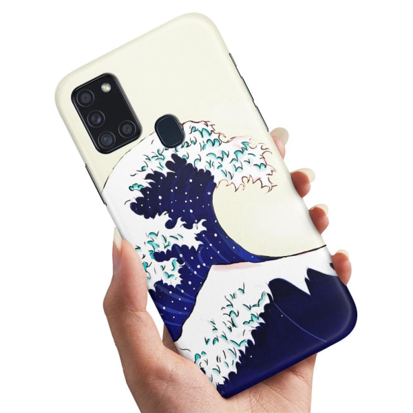Samsung Galaxy A21s - Cover/Mobilcover Flodbølge