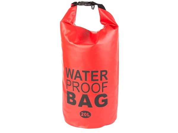 Vanntett Pose / Tørrpose - Vanntett Oppbevaring - 20 liter Red
