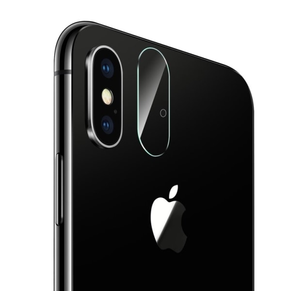 2 stk iPhone X/XS - Skærmbeskytter Kamera - Hærdet Glas Transparent