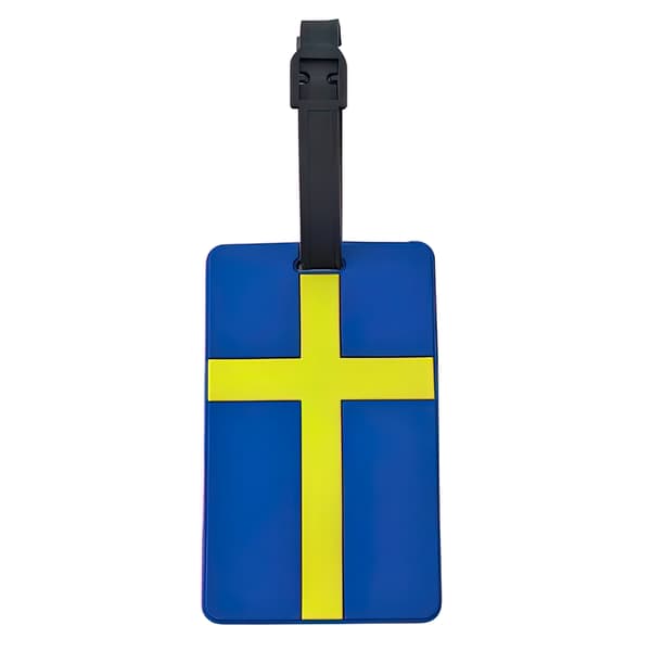 Bagagemærke / Tag til Bagage - Sverige Flag - Til Kuffert 2-Pack