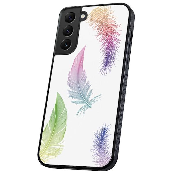 Samsung Galaxy S21 FE 5G - Skal/Mobilskal Fjädrar multifärg