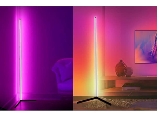 Golvlampa RGB - Hörnbelysning för sovrum