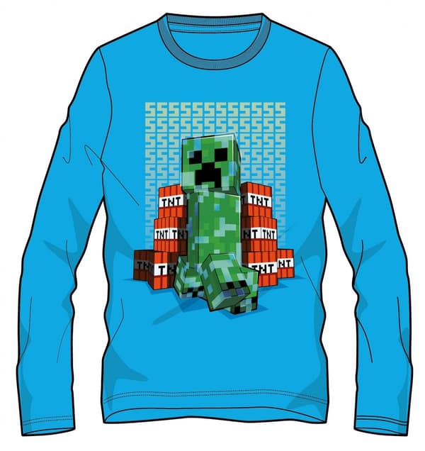 Minecraft Självlysande Tröja för Barn 6 år
