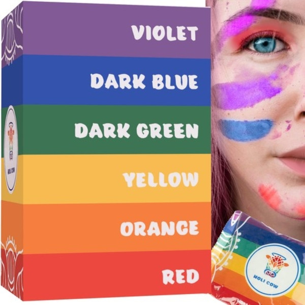 Holi Värijauhe / Festivaalijauhe - 6x100g