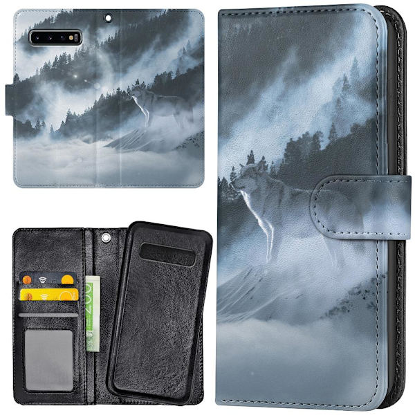 Samsung Galaxy S10 - Mobilcover/Etui Cover Arctic Wolf