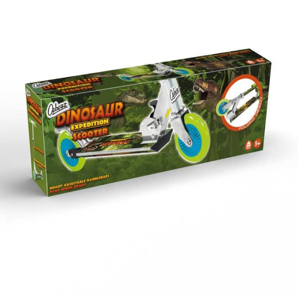 Sparkcykel / Kickbike för Barn - Dinosaurie Grön