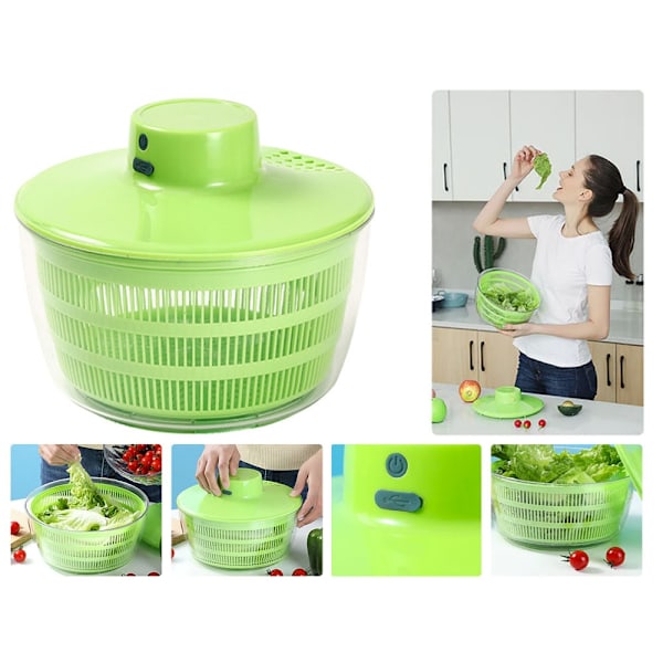 Salad Spinner / Salladslunga - Torka sallad efter sköljning