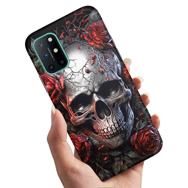 Deksel / Mobildeksel til OnePlus 8T - Skull Roses