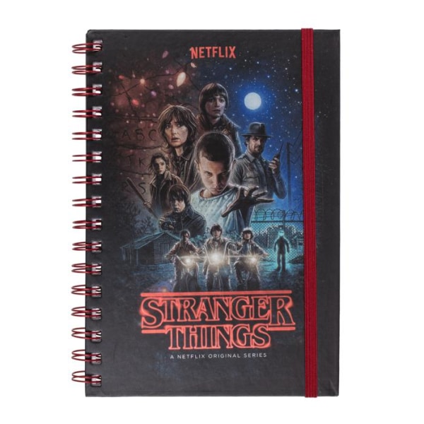 Stranger Things Skrivbok / Anteckningsbok / Dagbok Black