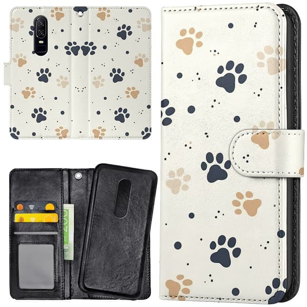 OnePlus 7 - Plånboksfodral/Skal Paws