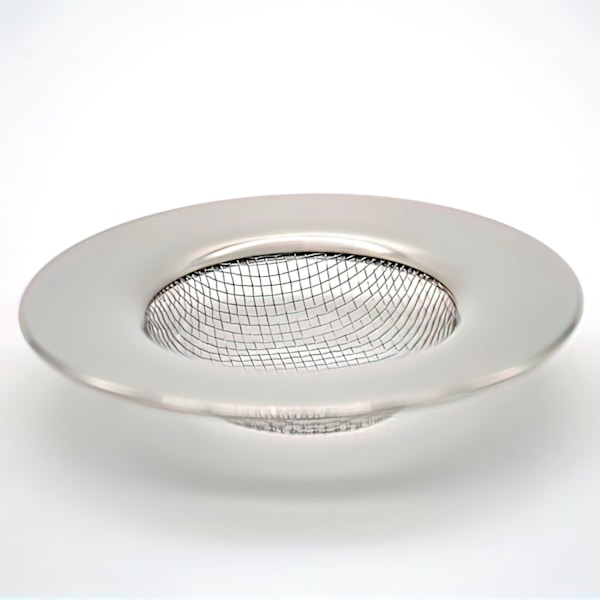 3-Pak - Filter Ø8 / Hårfælde til Afløb & Vask - Samler affald Silver