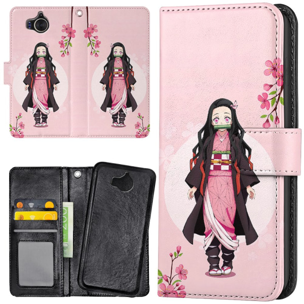 Huawei Y6 (2017) - Mobilcover/Etui Cover Anime
