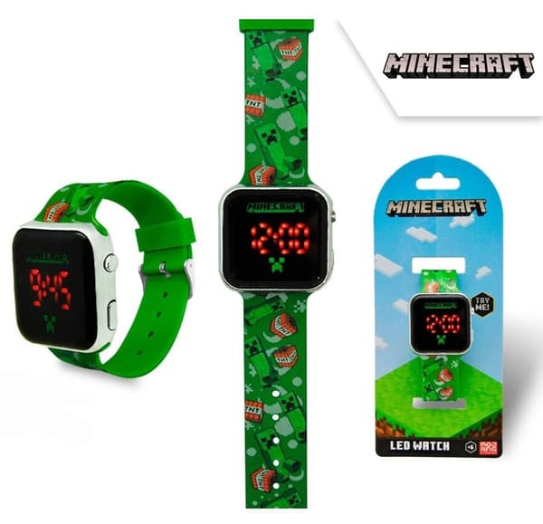 Digital LED-klocka med Minecraft TNT