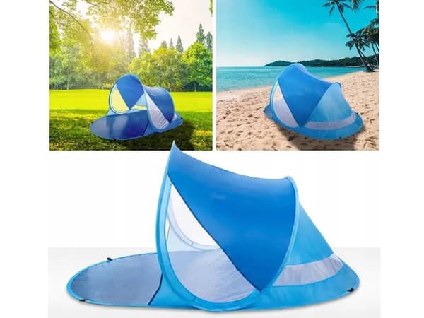 Strandtält stor strandskärm självfällbart skydd