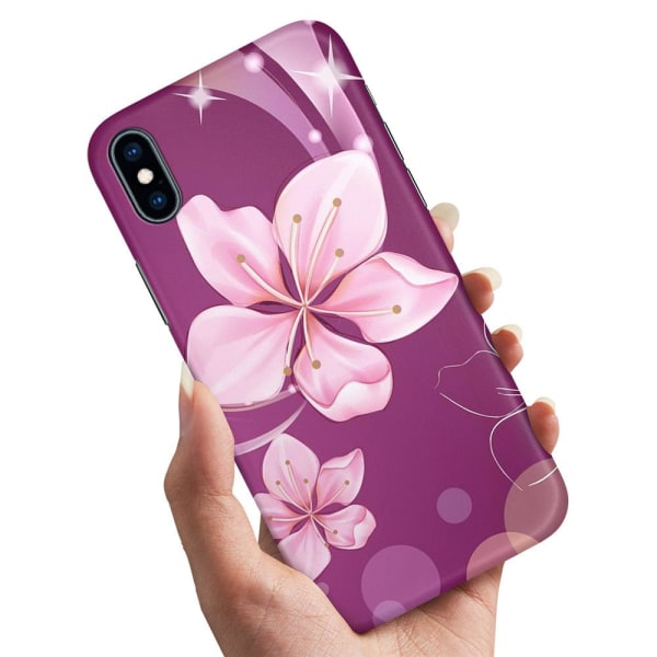 iPhone XR - Cover/Mobilcover Hvid Blomst