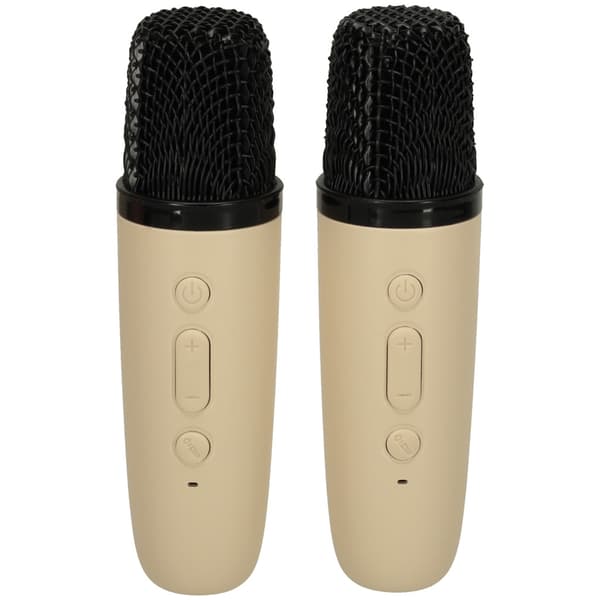 Karaokemaskin med 2 Mikrofoner - Karaoke White