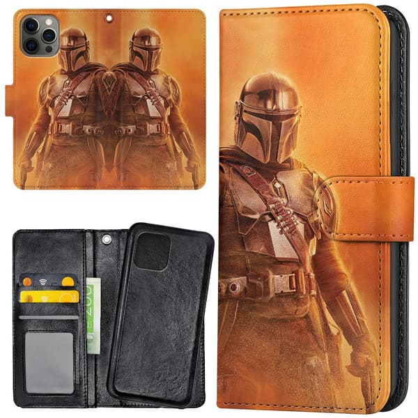 iPhone 13 Pro Max - Plånboksfodral/Skal Mandalorian Star Wars multifärg