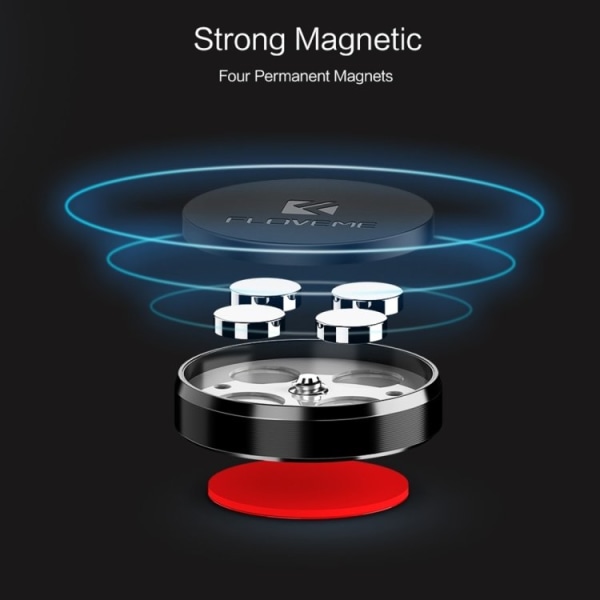 Magnetisk Mobilholder / Bilholder - Magnetisk holder for mobil Silver