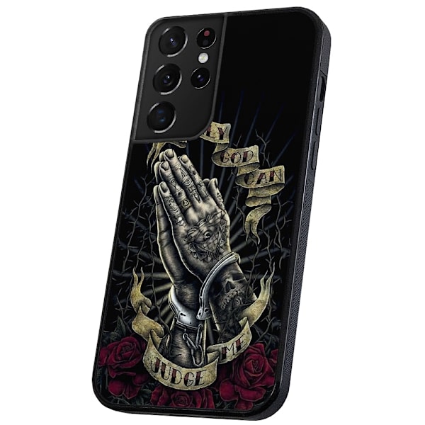 Samsung Galaxy S21 Ultra - Cover/Mobilcover Only God Can Judge M